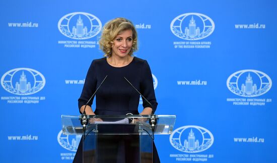 Briefing by Russian Foreign Ministry's spokesperson Maria Zakharova