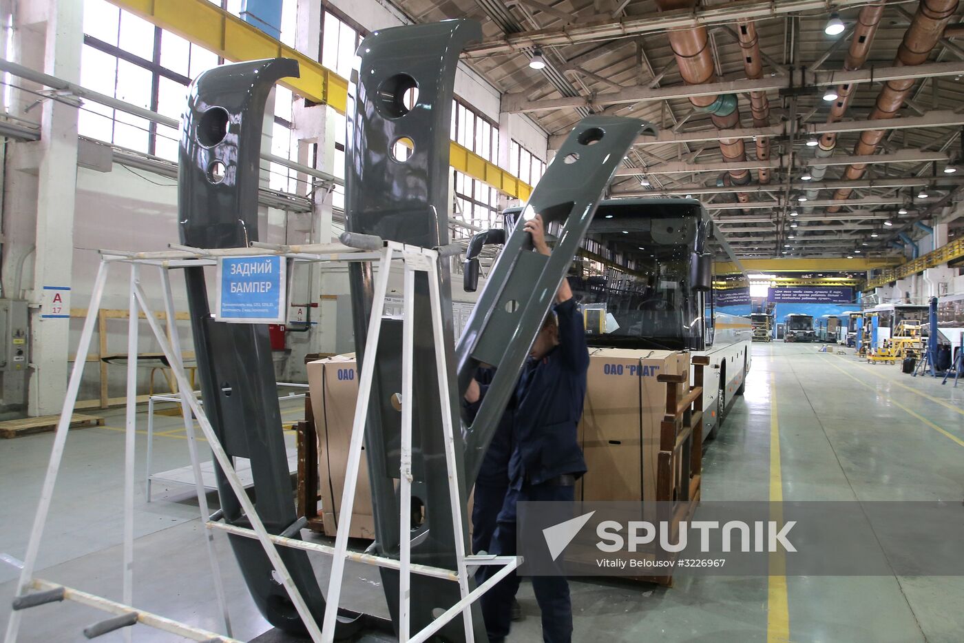 Bus manufacturing at Likino Bus Plant