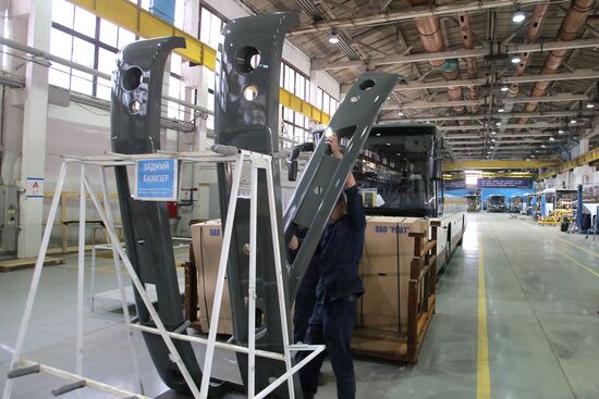 Bus manufacturing at Likino Bus Plant