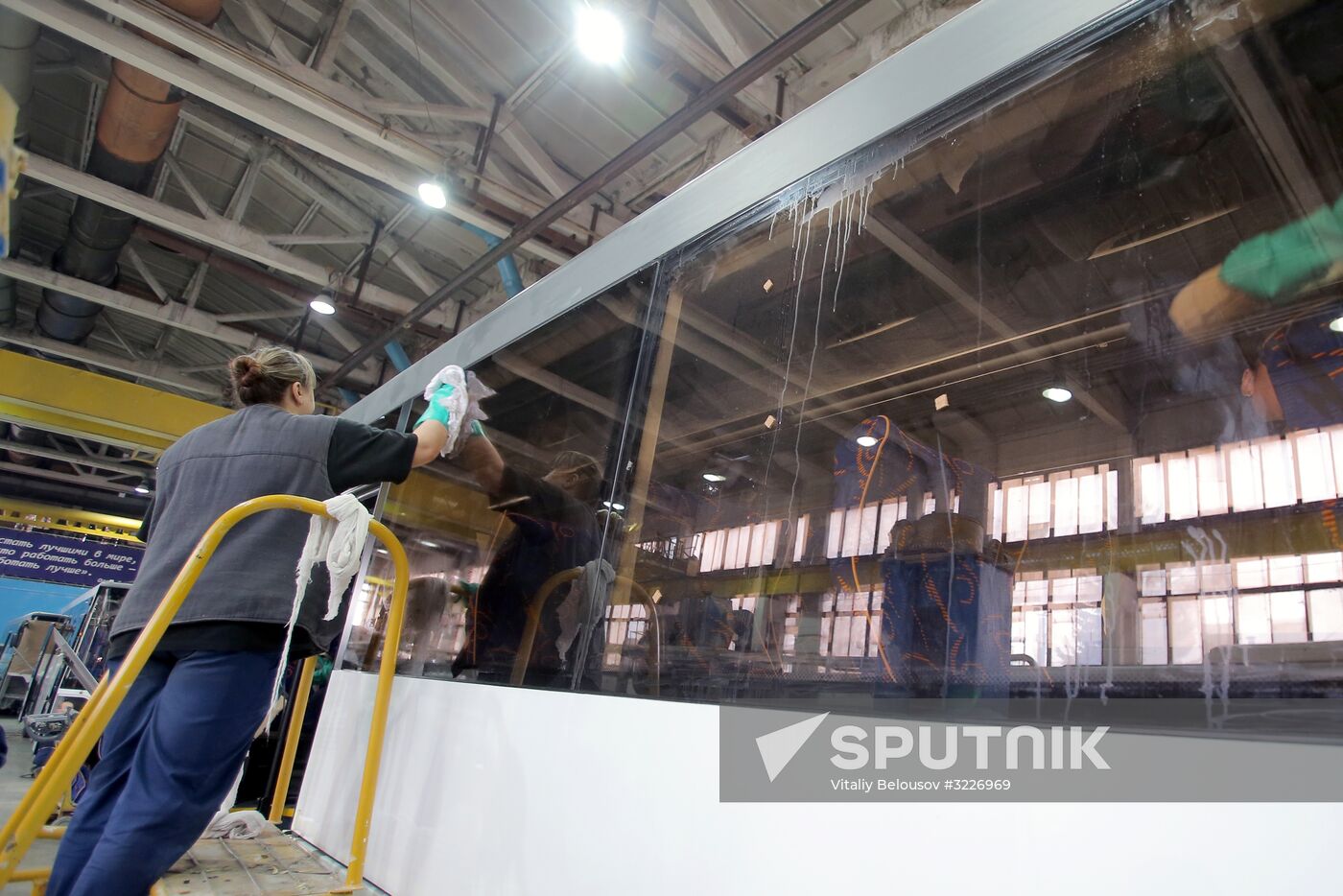 Bus manufacturing at Likino Bus Plant