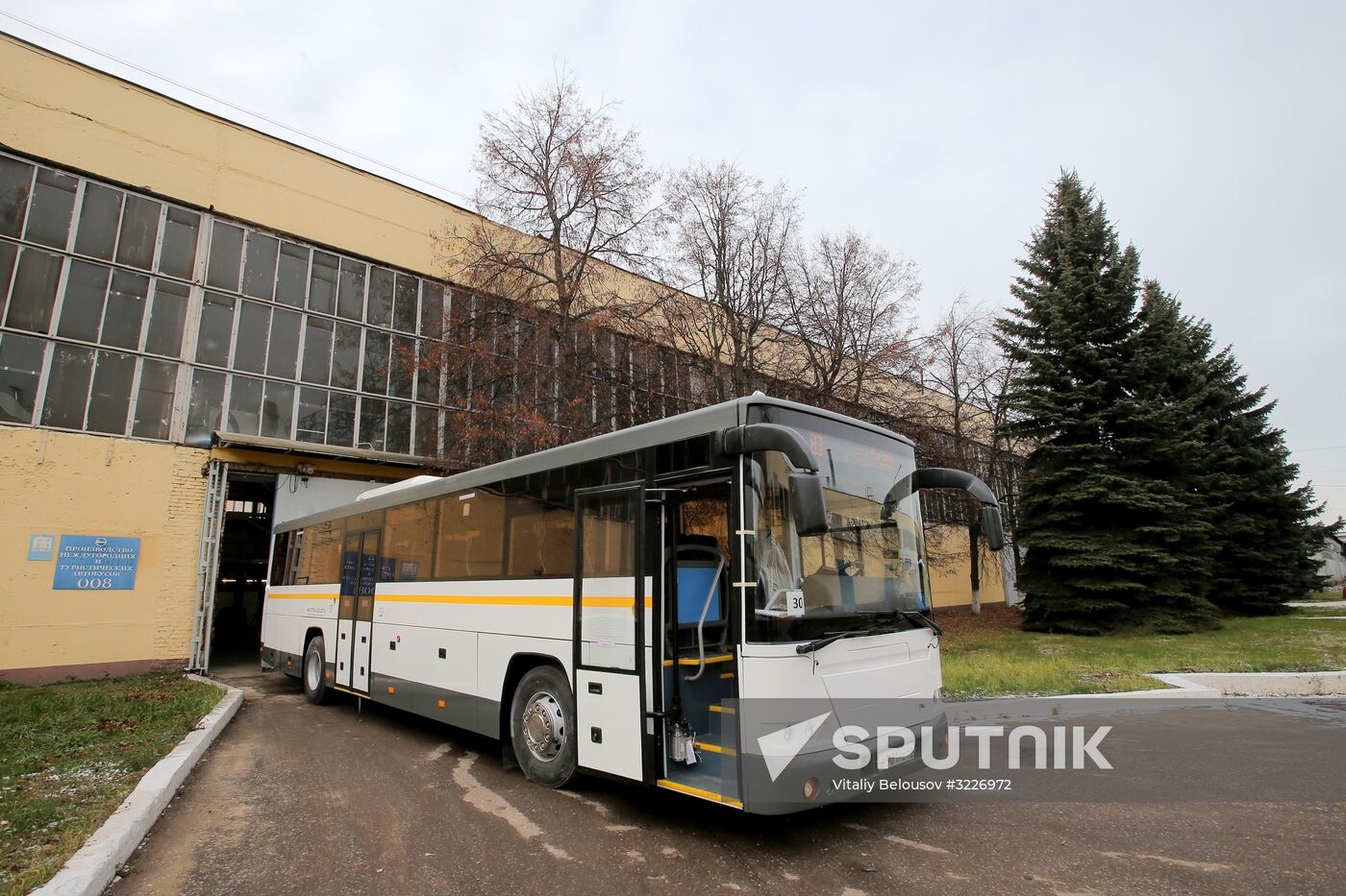 Bus manufacturing at Likino Bus Plant