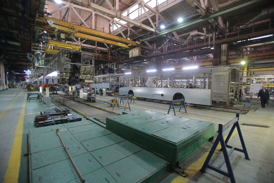 Bus manufacturing at Likino Bus Plant