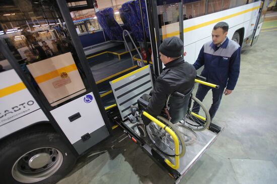 Bus manufacturing at Likino Bus Plant