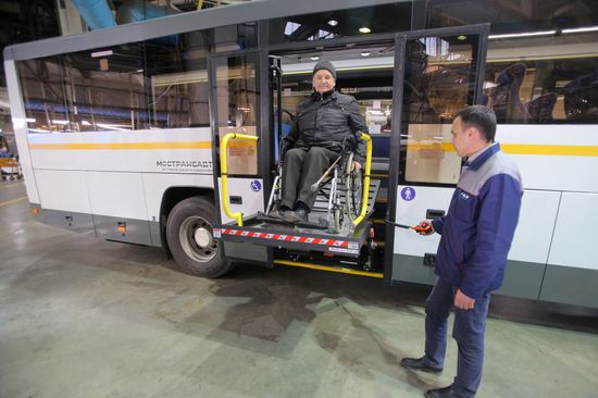 Bus manufacturing at Likino Bus Plant