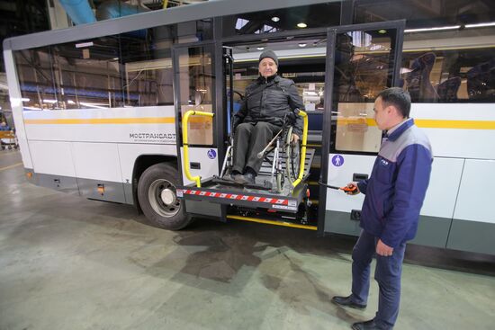 Bus manufacturing at Likino Bus Plant