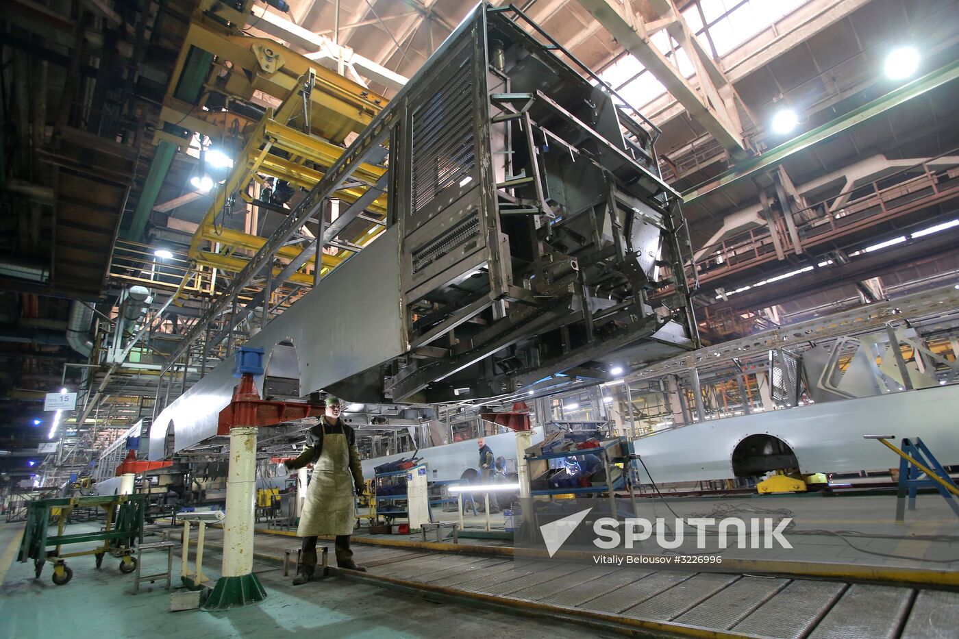 Bus manufacturing at Likino Bus Plant