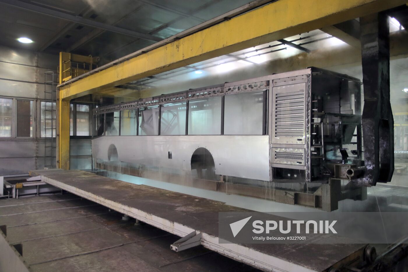 Bus manufacturing at Likino Bus Plant