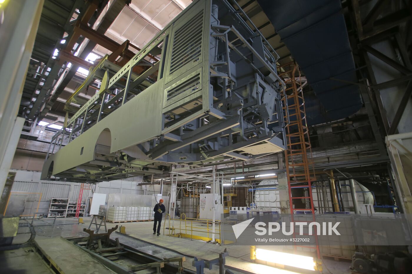 Bus manufacturing at Likino Bus Plant