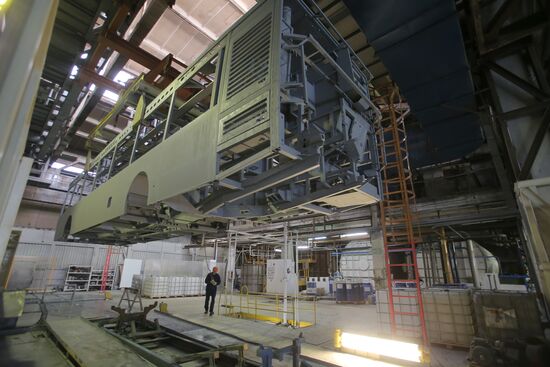 Bus manufacturing at Likino Bus Plant