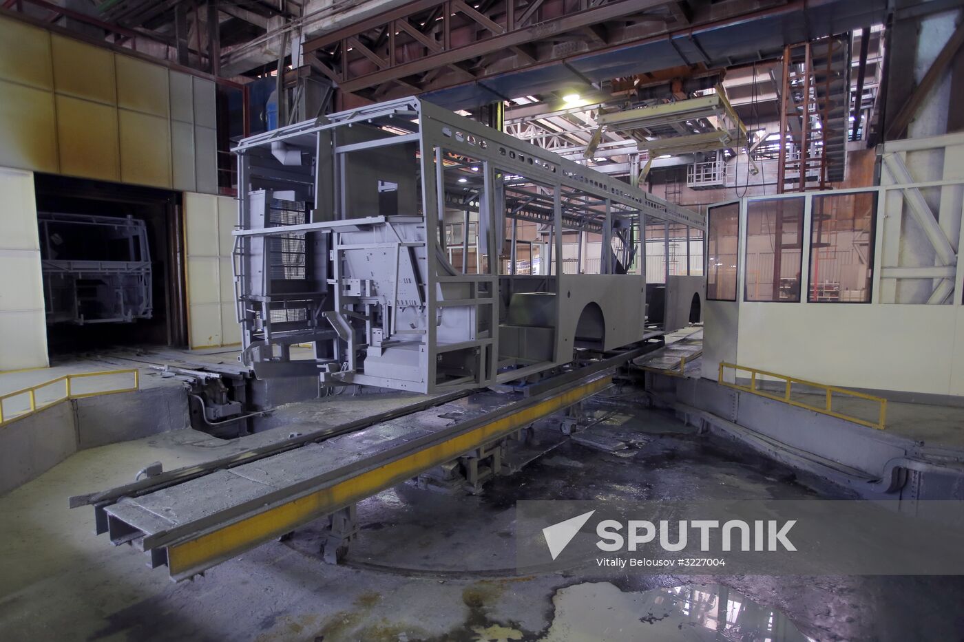 Bus manufacturing at Likino Bus Plant