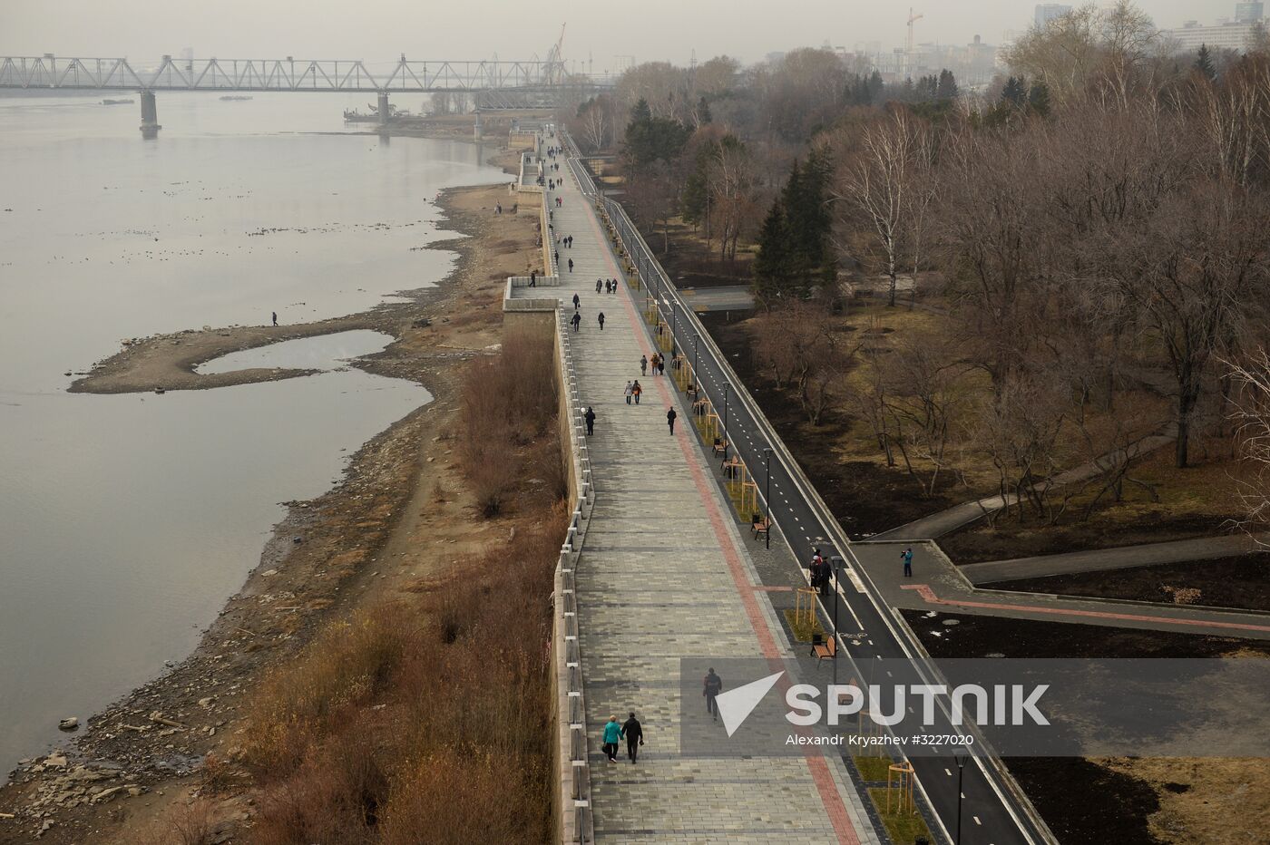 Mikhailovskaya Embankment re-opens in Novosibirsk