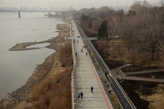 Mikhailovskaya Embankment re-opens in Novosibirsk