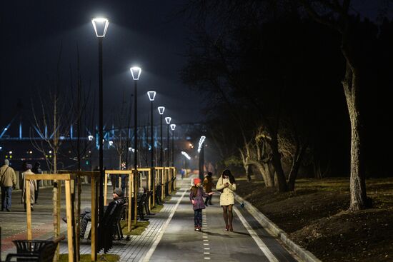 Mikhailovskaya Embankment re-opens in Novosibirsk