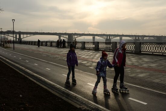 Mikhailovskaya Embankment re-opens in Novosibirsk