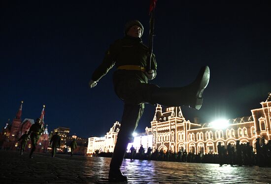 Rehearsal of march devoted to 76th anniversary of military parade on November 7, 1941