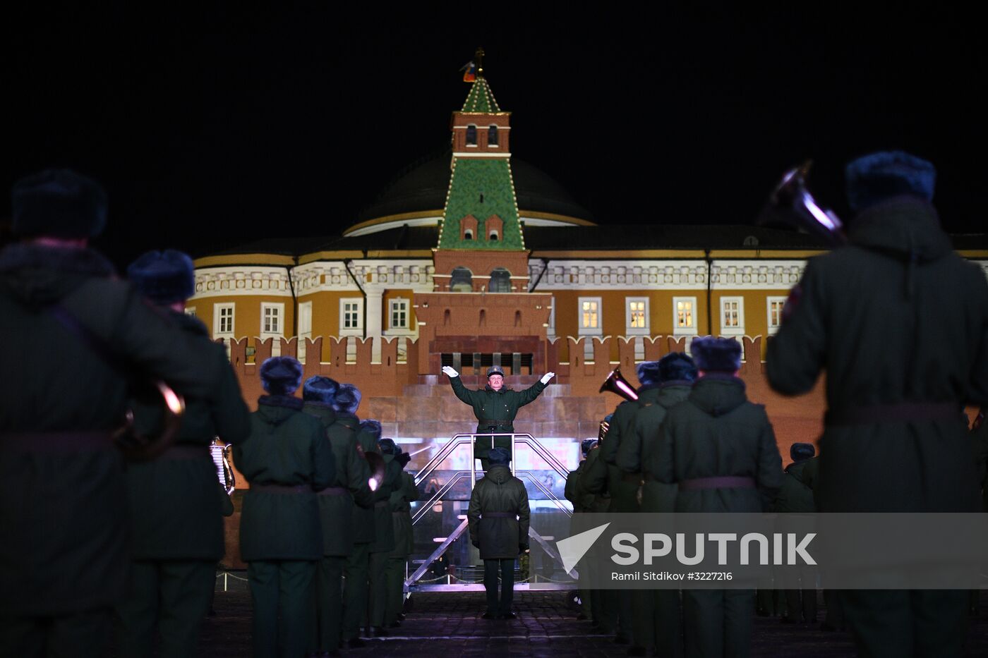 Rehearsal of march devoted to 76th anniversary of military parade on November 7, 1941