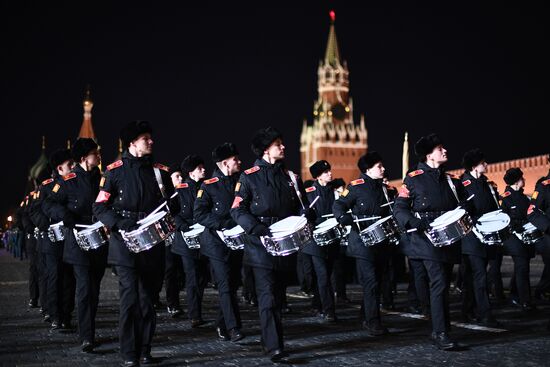Rehearsal of march devoted to 76th anniversary of military parade on November 7, 1941