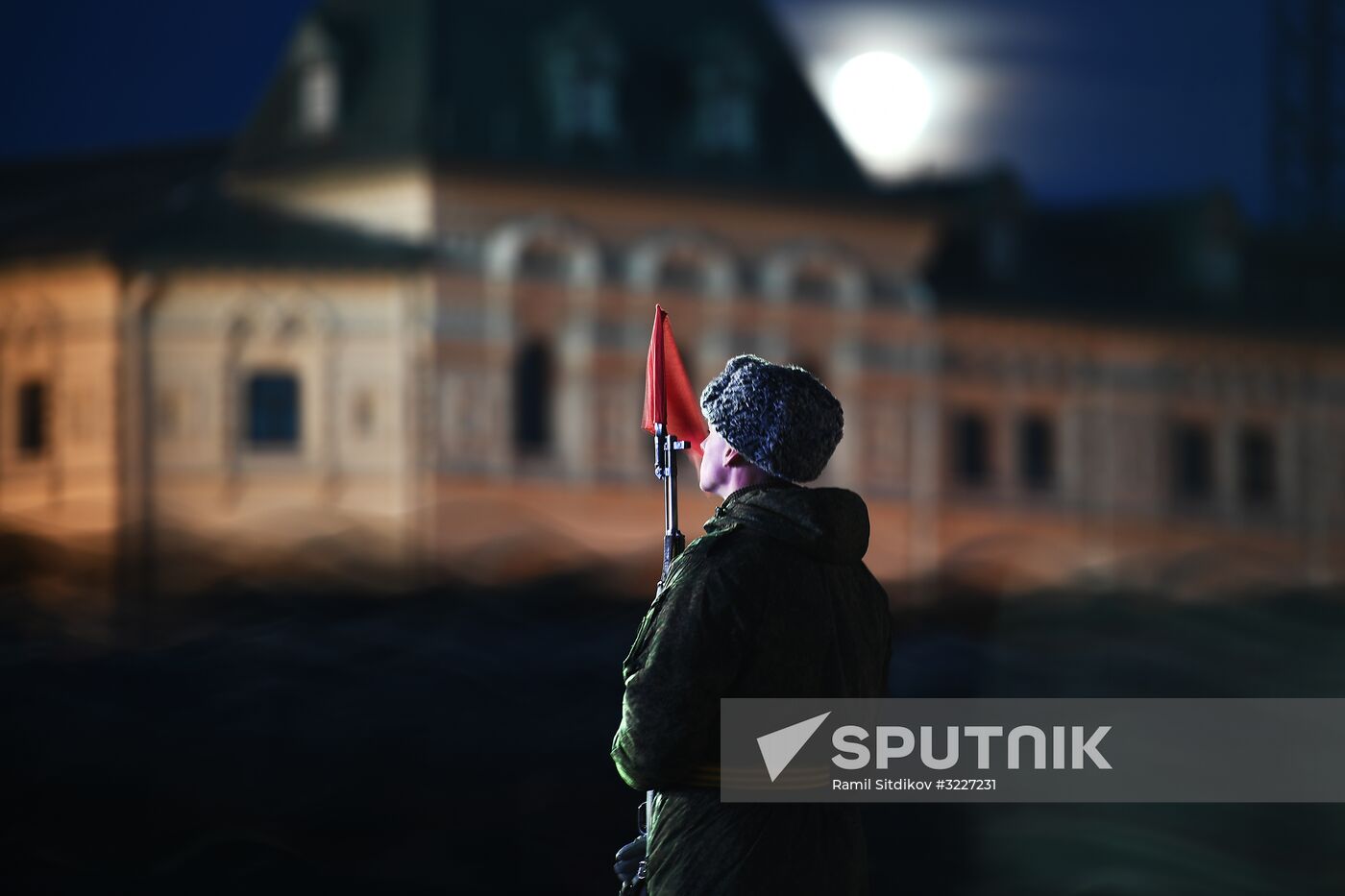 Rehearsal of march devoted to 76th anniversary of military parade on November 7, 1941