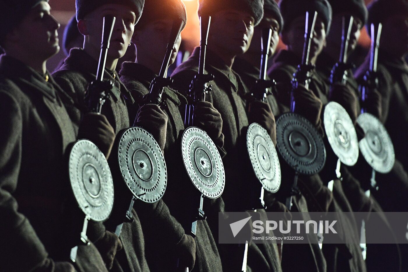 Rehearsal of march devoted to 76th anniversary of military parade on November 7, 1941