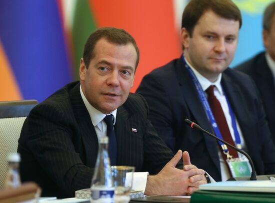 Prime Minister Dmitry Medvedev attends CIS Council of Heads of Government meeting