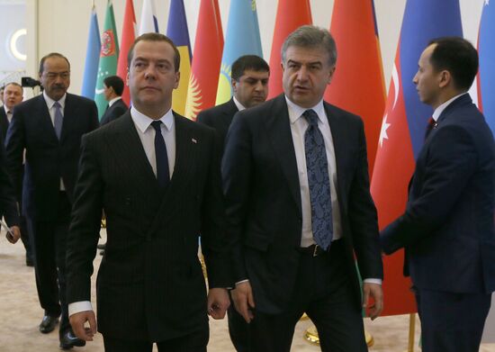 Prime Minister Dmitry Medvedev attends CIS Council of Heads of Government meeting
