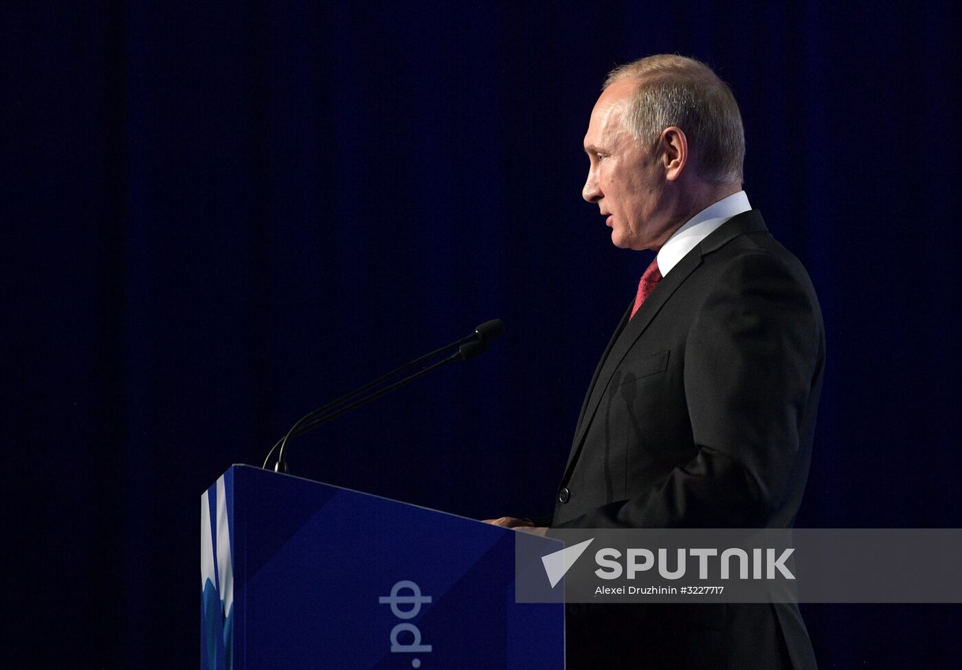 Russian President Vladimir Putin attends Soobshchestvo forum of proactive citizens