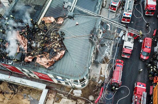 Fire at Pushkin State Museum of Fine Arts