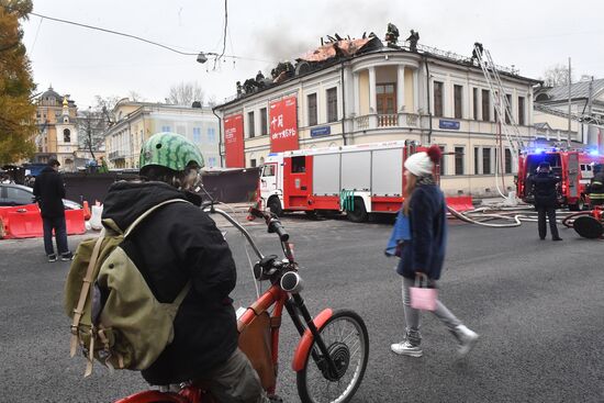 Fire in Pushkin State Museum of Fine Arts