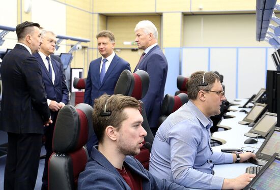 Russian Minister of Transport Maksim Sokolov visits new flight control center