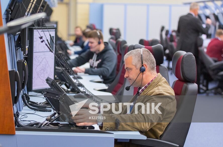 Russian Minister of Transport Maksim Sokolov visits new flight control center