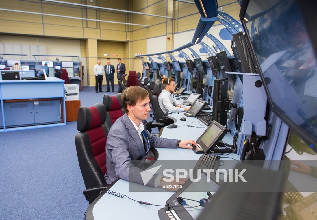 Russian Minister of Transport Maksim Sokolov visits new flight control center