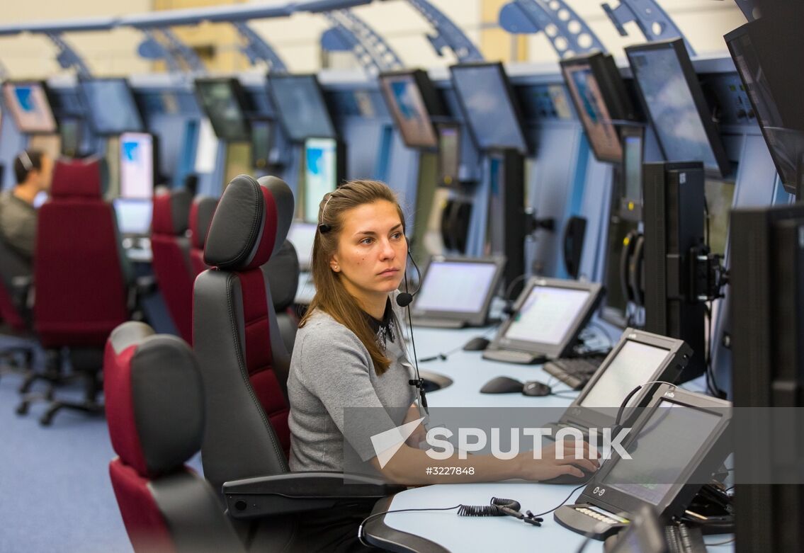 Russian Minister of Transport Maksim Sokolov visits new flight control center