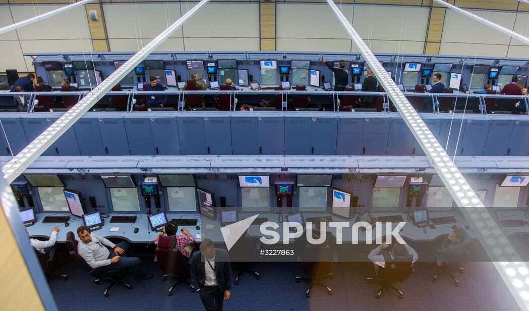 Russian Transport Minister Maxim Sokolov visits new air traffic control center