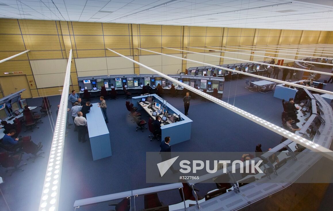 Russian Transport Minister Maxim Sokolov visits new air traffic control center