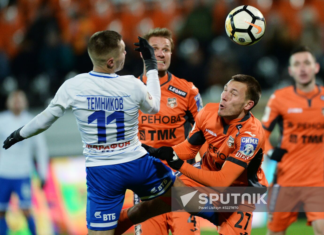 Football. Russian Football Premier League. Ural vs. Dinamo