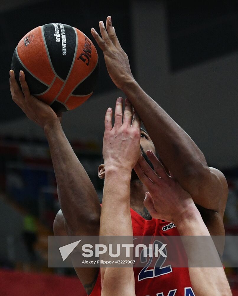 Basketball. Euroleague. CSKA vs. Zalgiris