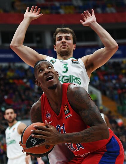 Basketball. Euroleague. CSKA vs. Zalgiris