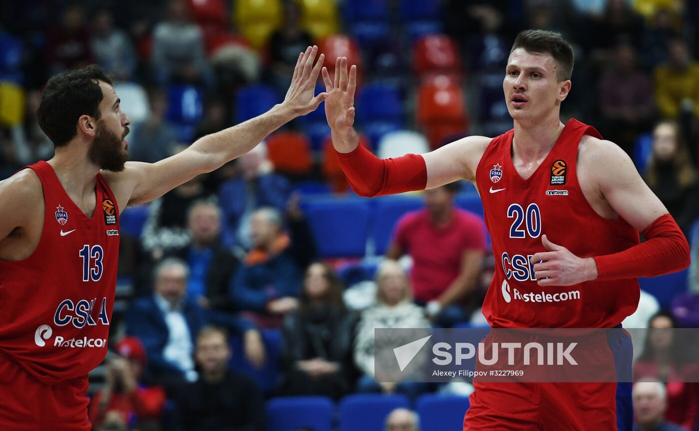 Basketball. Euroleague. CSKA vs. Zalgiris