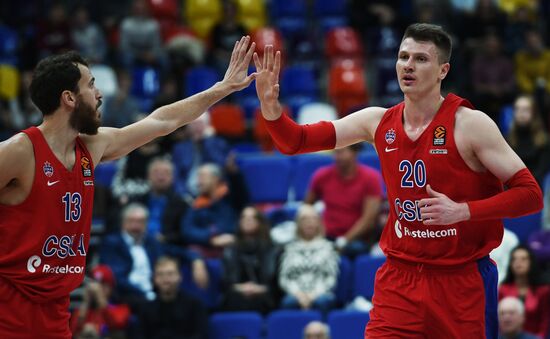Basketball. Euroleague. CSKA vs. Zalgiris