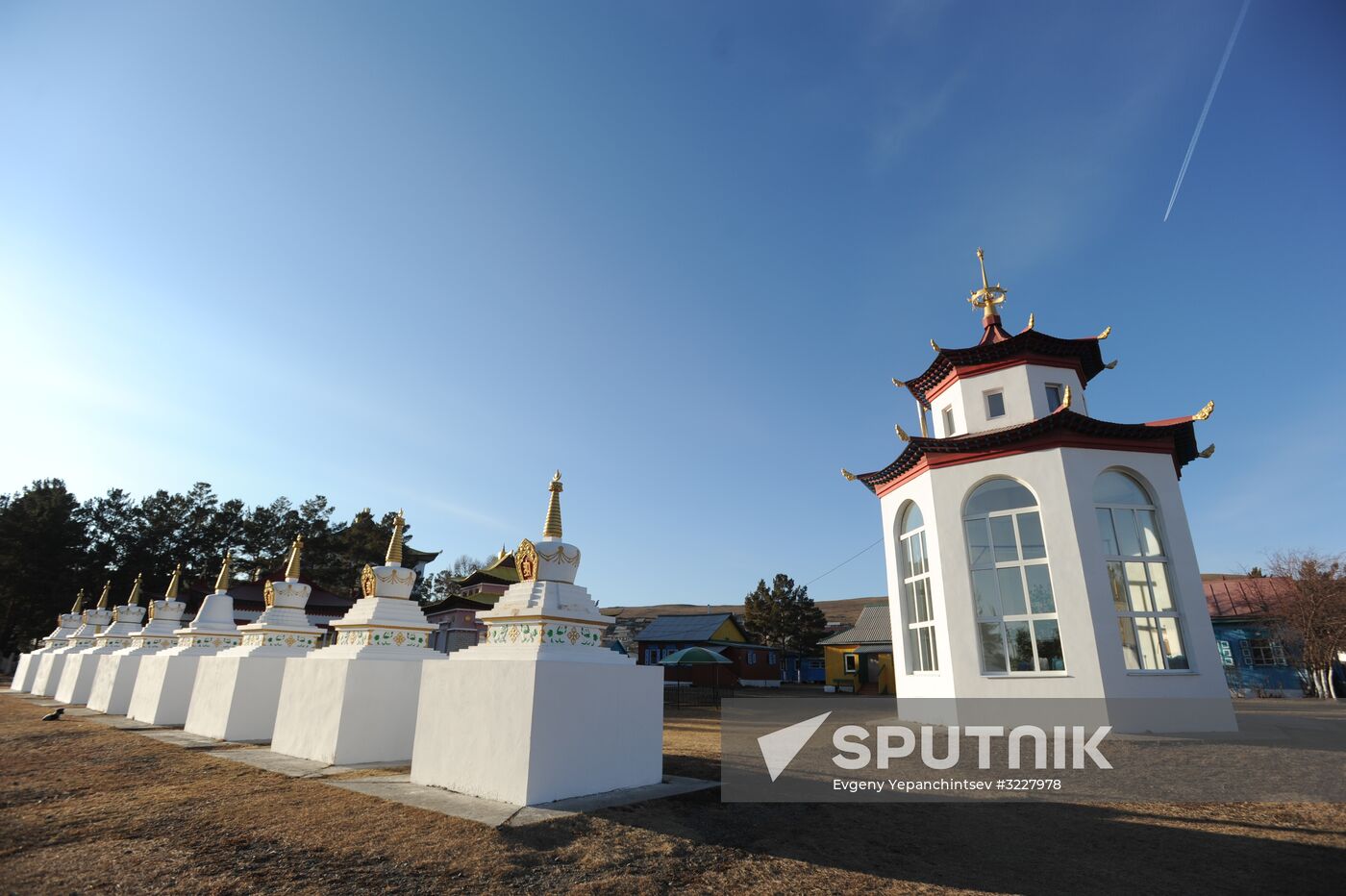 Settlement of Aginskoye in Transbaikal Territory