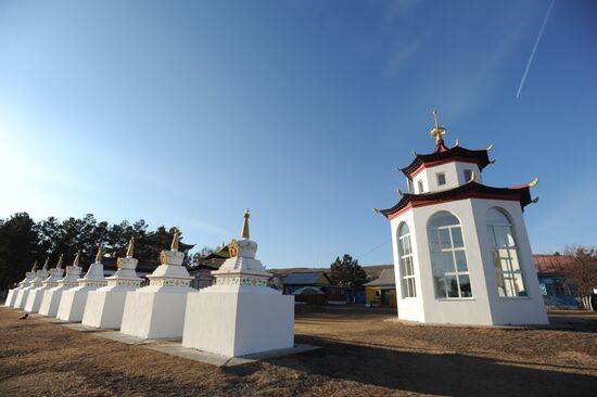 Settlement of Aginskoye in Transbaikal Territory