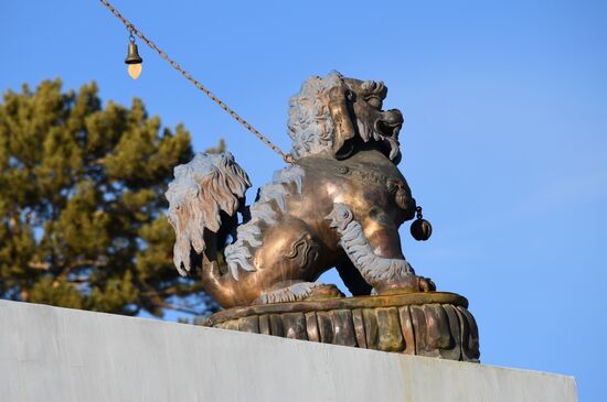 Settlement of Aginskoye in Transbaikal Territory