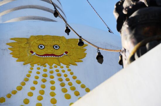 The settlement of Aginskoye in Transbaikal Territory