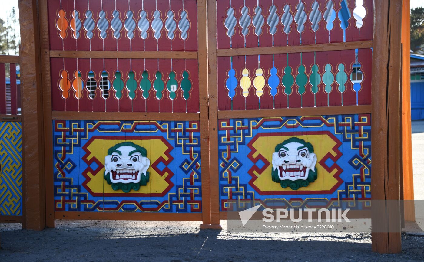 The settlement of Aginskoye in Transbaikal Territory