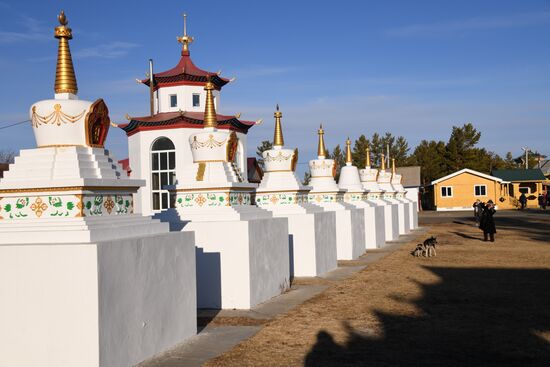 Settlement of Aginskoye in Transbaikal Territory