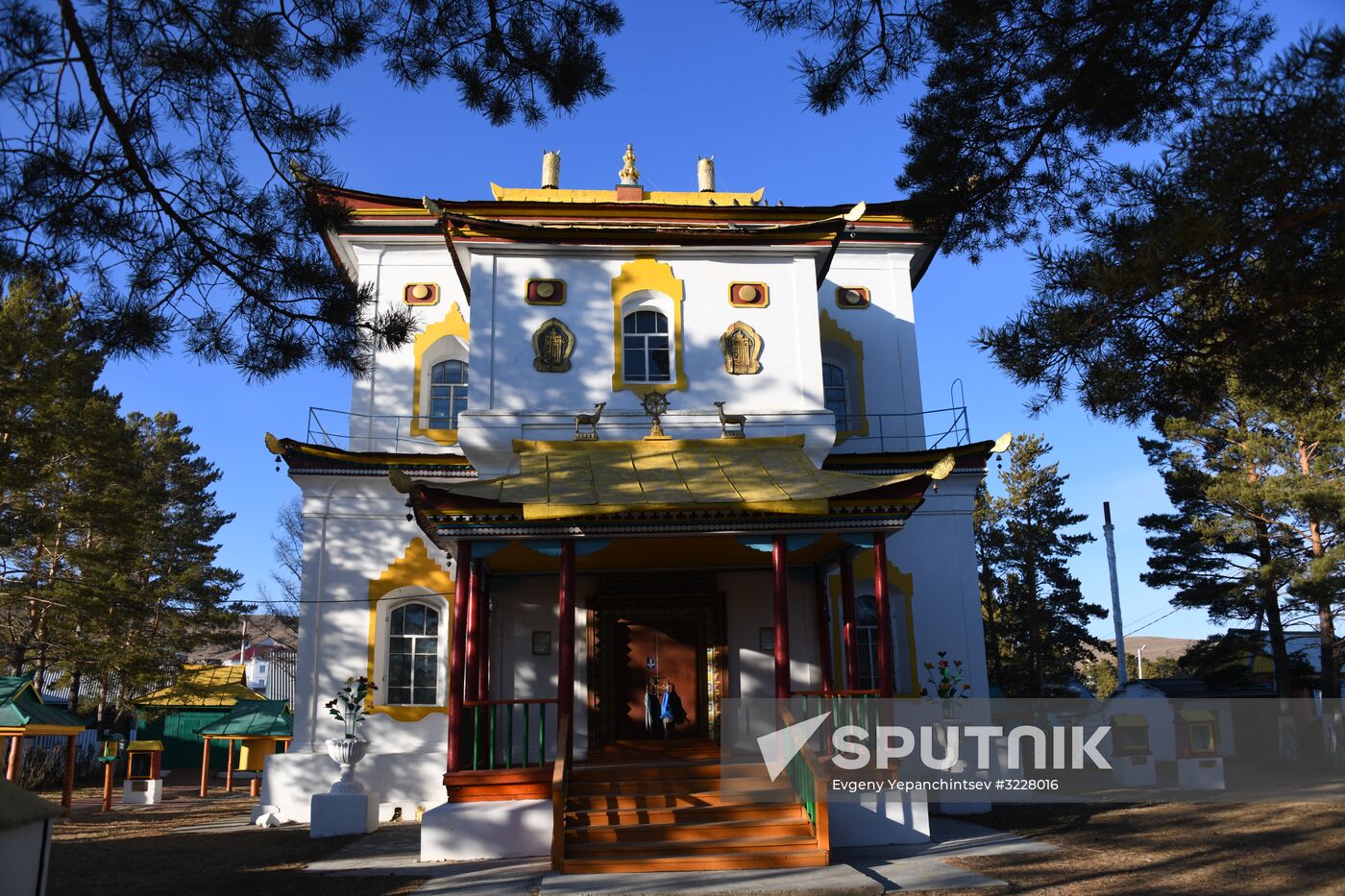 The settlement of Aginskoye in Transbaikal Territory