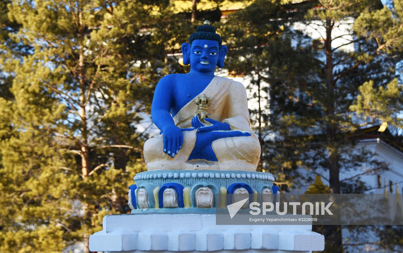 The settlement of Aginskoye in Transbaikal Territory