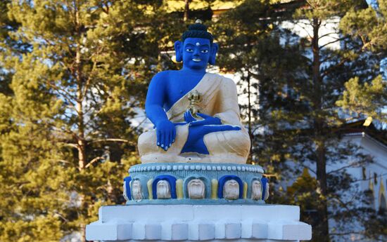 The settlement of Aginskoye in Transbaikal Territory