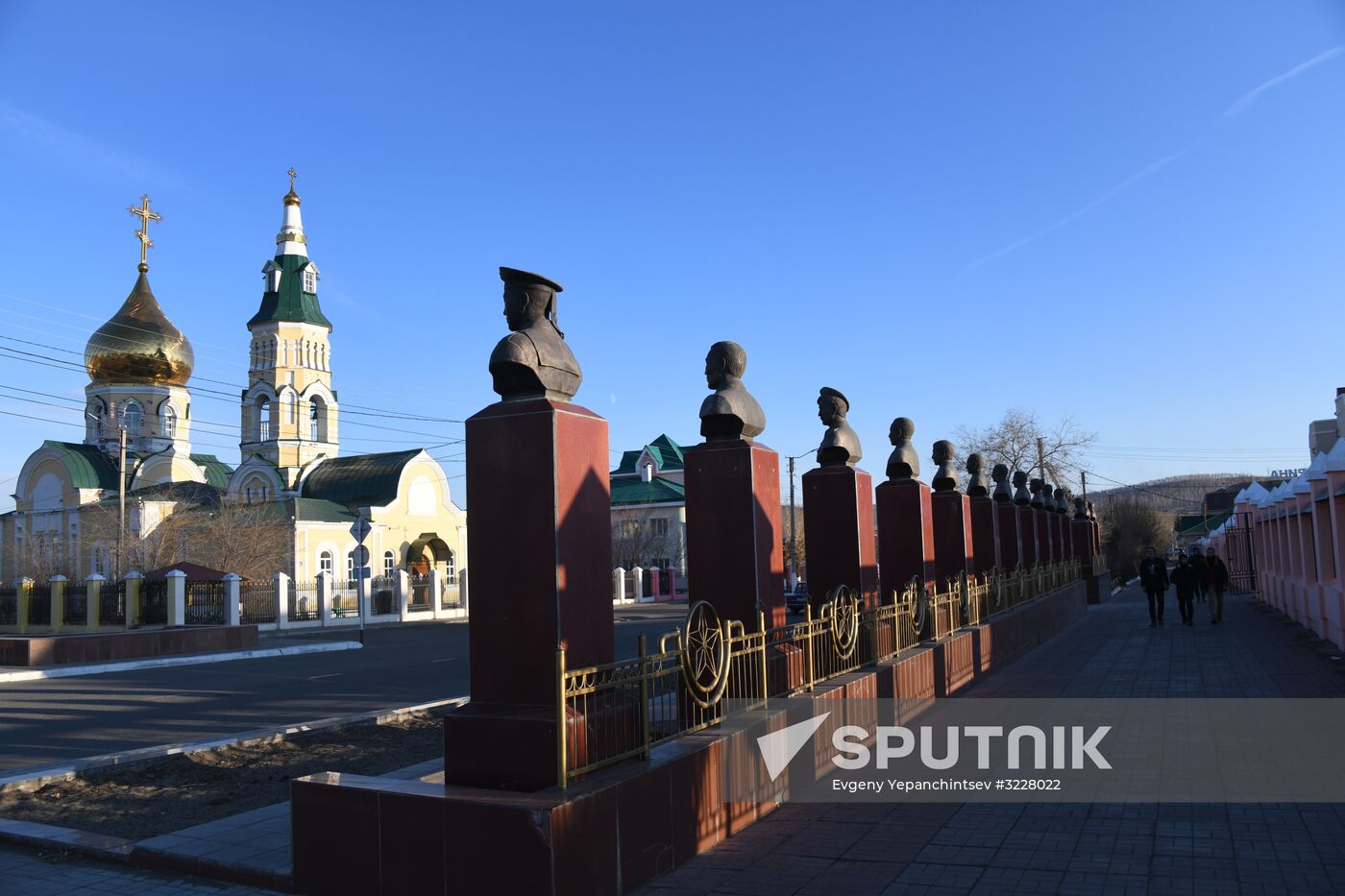 The settlement of Aginskoye in Transbaikal Territory