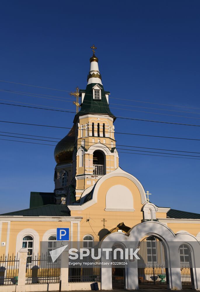 The settlement of Aginskoye in Transbaikal Territory